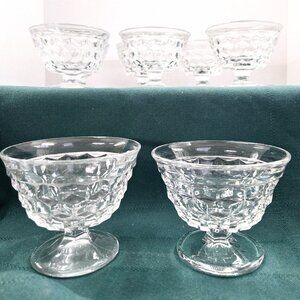 8 Vintage Fostoria Sundae Dishes